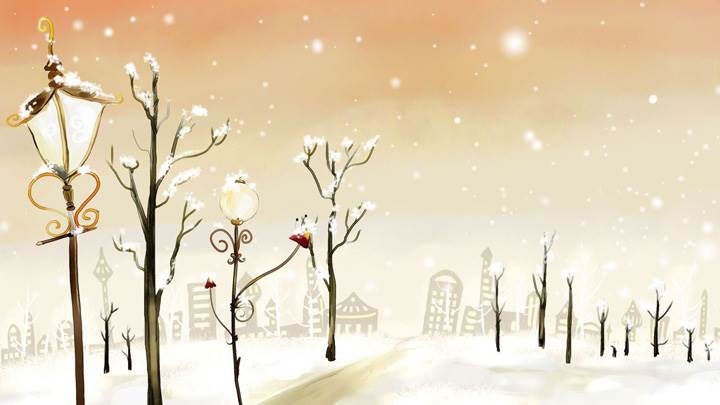 Snowy Road To The City